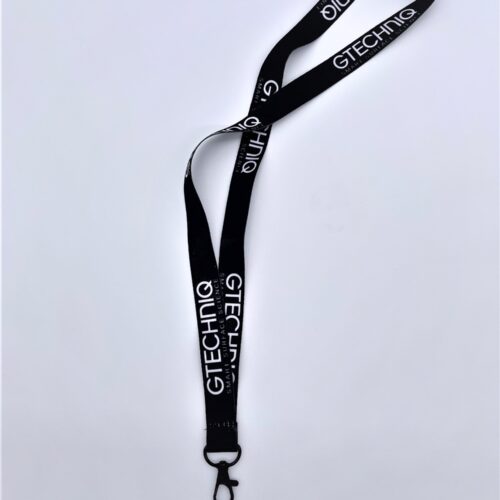 Black Lanyard With White Gtechniq Logo