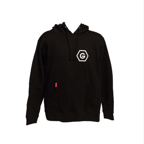 Black Heavyweight Hexagon Hoodie