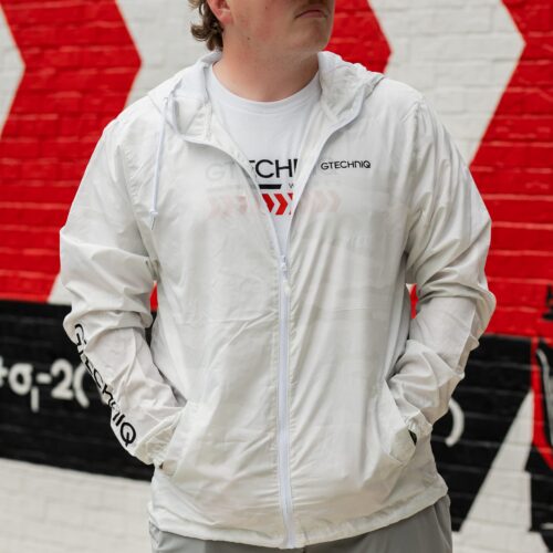 White Camo Lightweight Windbreaker Jacket