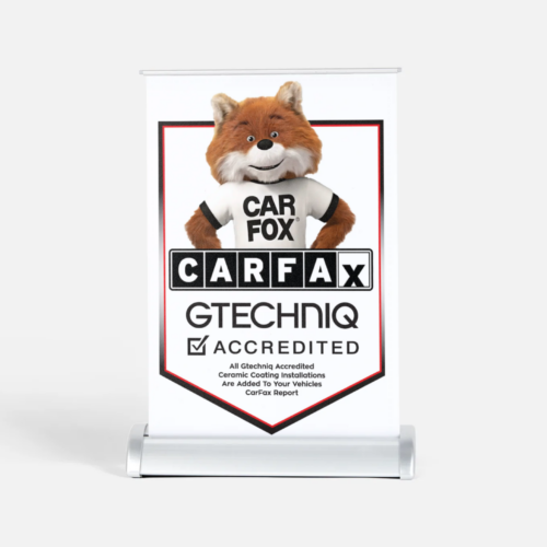 CarFax Accredited Detailer Roll Up Sign