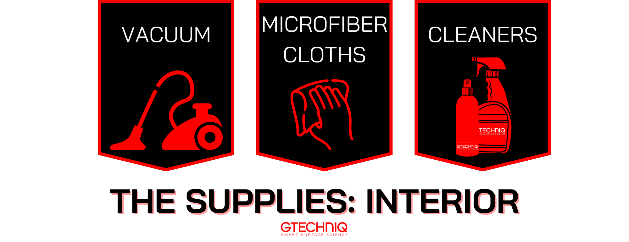 Three supplies for interior detailing