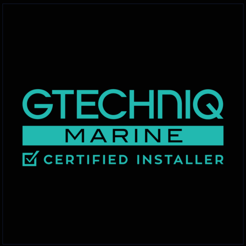 Black Vinyl Marine Certified Detailer Banner